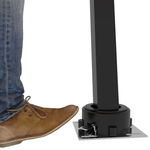 Wolnostojąca, automatyczna markiza, 400x350 cm, niebiesko-biała na Arena.pl