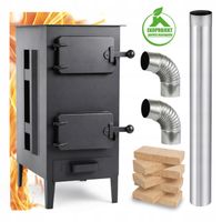 PIEC PIECYK KOZA SZAMOTOWY APOLLO ATEST/POLSKI +RURA  +2x KOLANKO ZESTAW