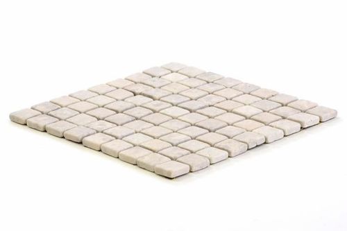 Mozaika marmurowa Garth na siatce kremowa 1 m2 na Arena.pl