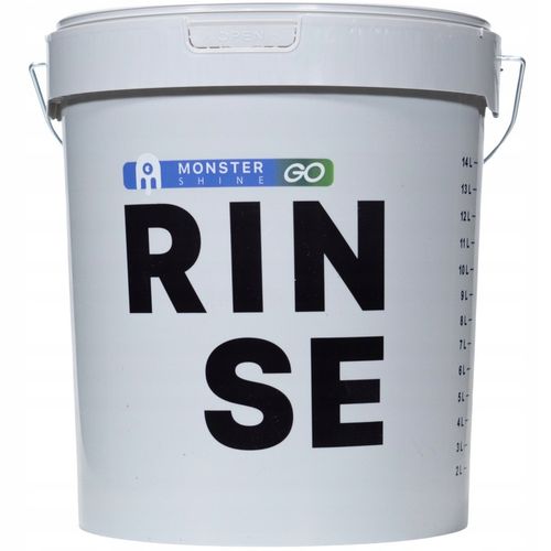 MONSTER SHINE WIADRO Z SEPARATOREM DO MYCIA AUTA RINSE SZARE POKRYWKA 16L na Arena.pl