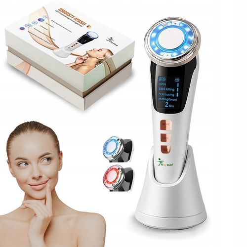 MASAŻER DO TWARZY EMS ULTRADŹWIĘKI FOTON KRIOTERAPIA MEZOTERAPIA 7w1 na Arena.pl