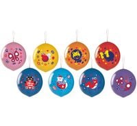 balony  pastelowe, piłka z nadrukiem lux - mix / 25 szt.   gpbd1