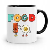 Kubek Czarny Dla Kucharza Kucharki Cook Food Z Nadrukiem Ze Zdjęciem