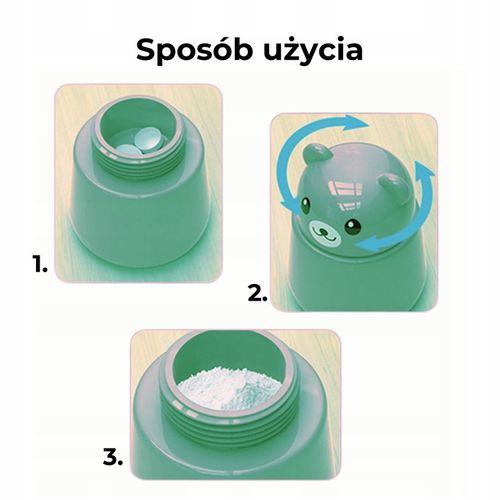 Kruszarka Do Tabletek Gilotyna Rozgniatacz Leków Na Proszek Pastylek Miś na Arena.pl