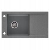 Zlewozmywak granitowy 1 komorowy z ociekaczem MARS 76cm Moonlight Grey 50