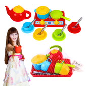 Kuchnia Dla Dzieci Czajnik Filiżanki Kuchenka Zestaw Naczyń Technok