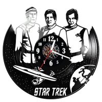 Zegar ścienny z płyty winylowej Star Trek 84.14
