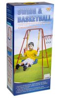Hustawka + Kosz do gry z pilka na metalowej ramie