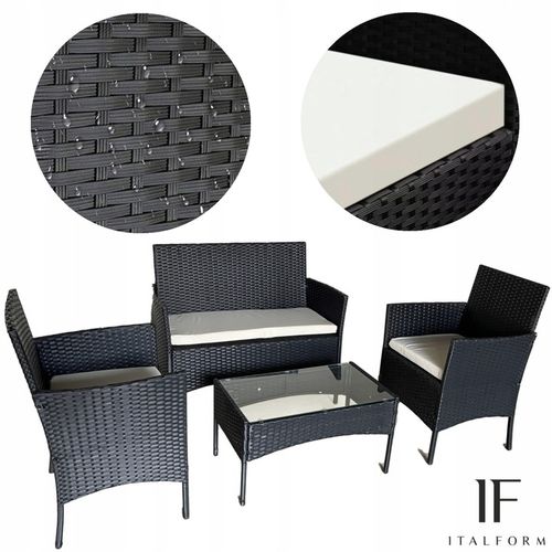MEBLE OGRODOWE ZESTAW TECHNORATTAN ITALFORM RATAN na Arena.pl