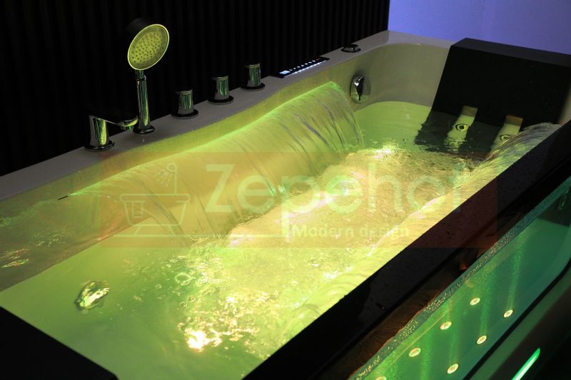 Wanna z hydromasażem EBX-7066 white prostokątna 170cmx78cmx61cm Wodosp zdjęcie 78