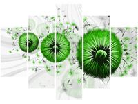 105CM 150CM OBRAZ 5 ELEM ZIELONE DMUCHAWCE 5 DRUK