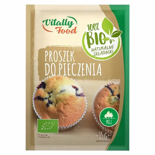 Proszek do Pieczenia Vitally Food Bio, 15g zdjęcie 1