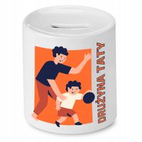 Skarbonka Dla Taty Drużyna Taty Prezent Z Nadrukiem Ze Zdjęciem