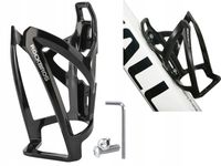 KOSZYK BIDONU ROWEROWY UCHWYT NA BIDON ROWER LEKKI CZARNY + ŚRUBY i IMBUS