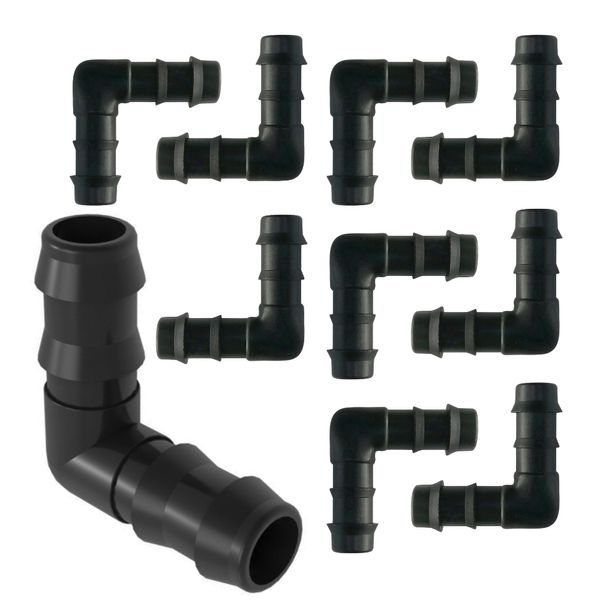 ZESTAW 10X KOLANKO ŁĄCZNIK DO LINII KROPLUJĄCEJ WĘŻY RUR WCISKANY WTYK ∅16 zdjęcie 1