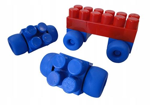 DUŻE Polskie KLOCKI konstrukcyjne dla dzieci od 2 lat HEMAR K3 ok.100 el na Arena.pl