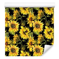 Tapeta do kuchni kwiaty słonecznika rośliny liście