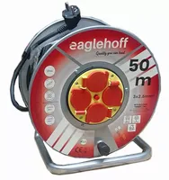 Przedłużacz bębnowy kabel 50mb zwijany na metalowej szpuli 3x2,5mm