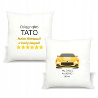 Poduszka z nadrukiem PREZENT OSIĄGNĄŁEŚ TATO