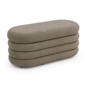 Pufa siedzisko do salonu PUFFO teddy ławka ze schowkiem 100 cm Mocha