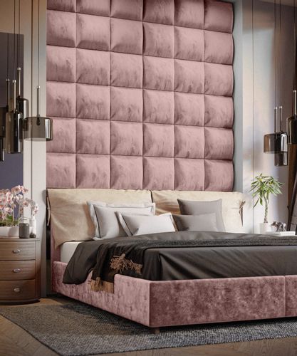 PANELE TAPICEROWANE ŚCIENNE WEZGŁOWIE 3D 50cm x 50cm na Arena.pl