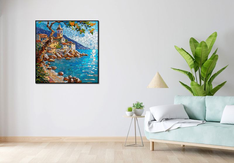 Plakat 90x90cm Mozaikowa Układanka zdjęcie 4