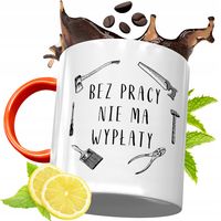 Kubek Pomarańczowy Dla Pracownika Prezent Z Nadrukiem Ze Zdjęciem