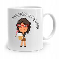 Kubek Prezent Dla Sekretarki Najlepsza Sekretarka Z Nadrukiem Ze Zdjęciem