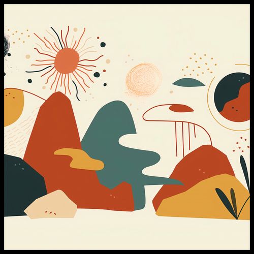 Plakat 90x90cm Kosmos Barw na Arena.pl