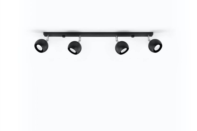 Spot LAMPA sufitowa SL.0447 reflektorowa OPRAWA listwa spot balls czarne zdjęcie 1