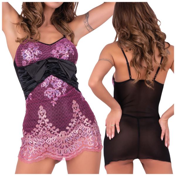 KOSZULKA NOCNA HALKA INDYJSKI WZÓR STRINGI L zdjęcie 1