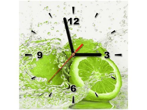 30X30CM ZEGAR LIMONKA WODZIE OBRAZ DRUK DREWNO na Arena.pl