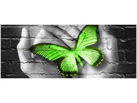 OBRAZ GREEN BUTTERFLY MOTYL DŁOŃ CEGŁA