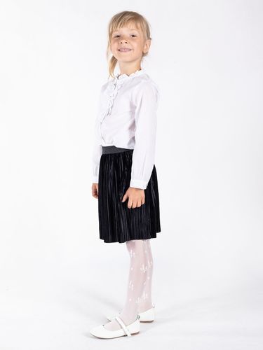 Rajstopy dziecięce lycra białe w kwiaty 40DEN 104-110 YOCLUB na Arena.pl