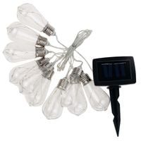 SOLARNE LAMPKI OGRODOWE ŻARÓWKI LED GIRLANDA Ciepł