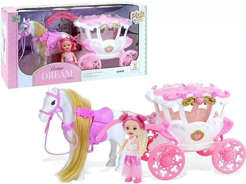 Karoca z koniem i lalką 8cm zdjęcie 1