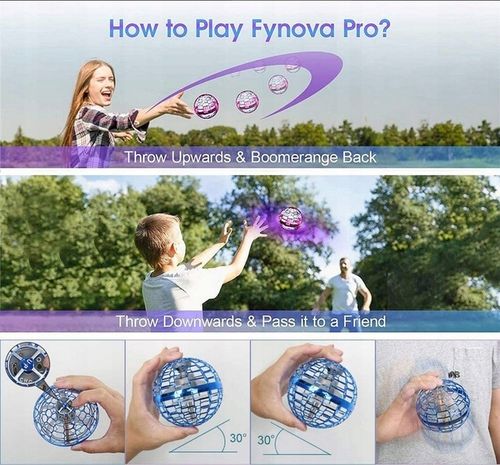 KOSMOKULAA LATAJĄCA KULA UFO PIŁKA ŚWIECĄCA STEROWANA RĘKĄ DRON NA PREZENT na Arena.pl