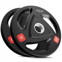 OBCIĄŻENIE OLIMPIJSKIE GUMOWANE POWLEKANE TALERZE DO SZTANGI GRYF 2x10 kg