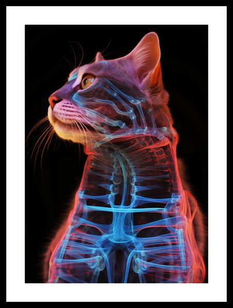 Plakat 29,7x42cm Anatomia Kota zdjęcie 3