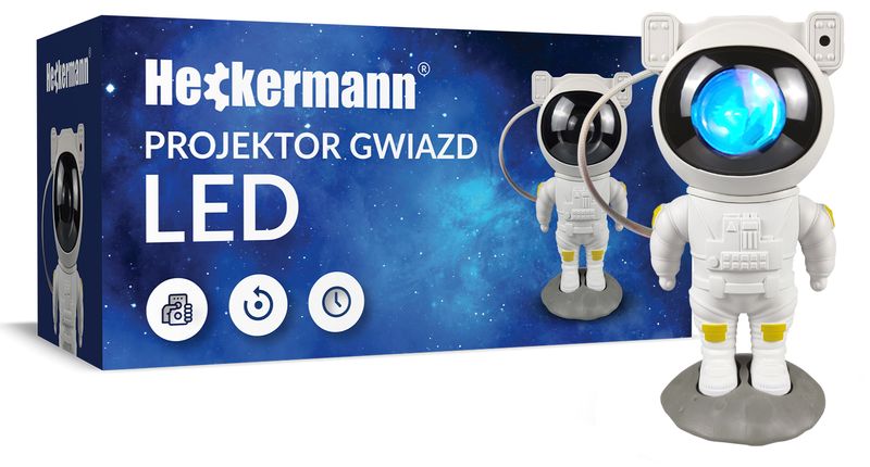 Projektor Gwiazd Led Astronauta Heckermann W zdjęcie 10