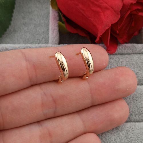 ZŁOTE KOLCZYKI TRADYCYJNE SUBTELNE ANGIELSKIE ELEGANCKIE DLA KOBIETY na Arena.pl