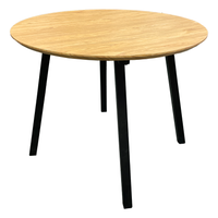 Stół okrągły HUGO Ø100 cm złoty dąb do kuchni i jadalni