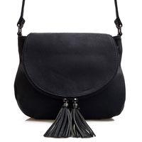 GALLANTRY torebka damska listonoszka chlebak z paskiem V557 czarna