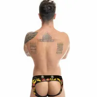 anais men jock bikini banany m - wytrzymała lycra, odsłonięte plecy
