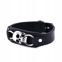 16 0286 Bransoletka Śmierć Czaszka Upiór Skull Przemijanie