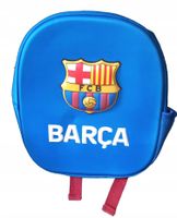 Plecak przedszkolny dla chłopca piłkarski duży niebieski FC Barcelona 3D