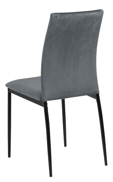 Krzesło Demina dark grey tapicerowane zdjęcie 4