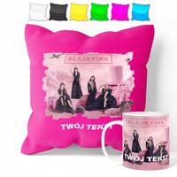 ZESTAW: KUBEK + POSZEWKA - BLACKPINK KPOP - PREZENT WIELE WZORÓW + IMIĘ