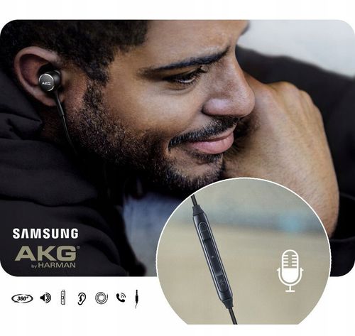 Oryginalne Słuchawki Samsung by AKG l USB-C Typ C Czarne na Arena.pl
