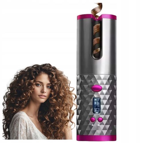 Bezprzewodowa lokówka automatyczna LCD fale loki obrotowa USB Do stylizacji na Arena.pl